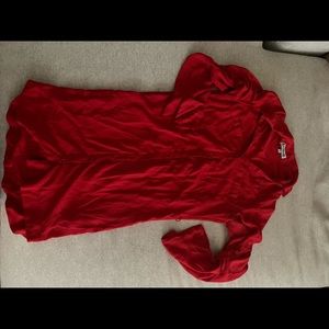 Express The Portfolio Shirt Dress Red XS